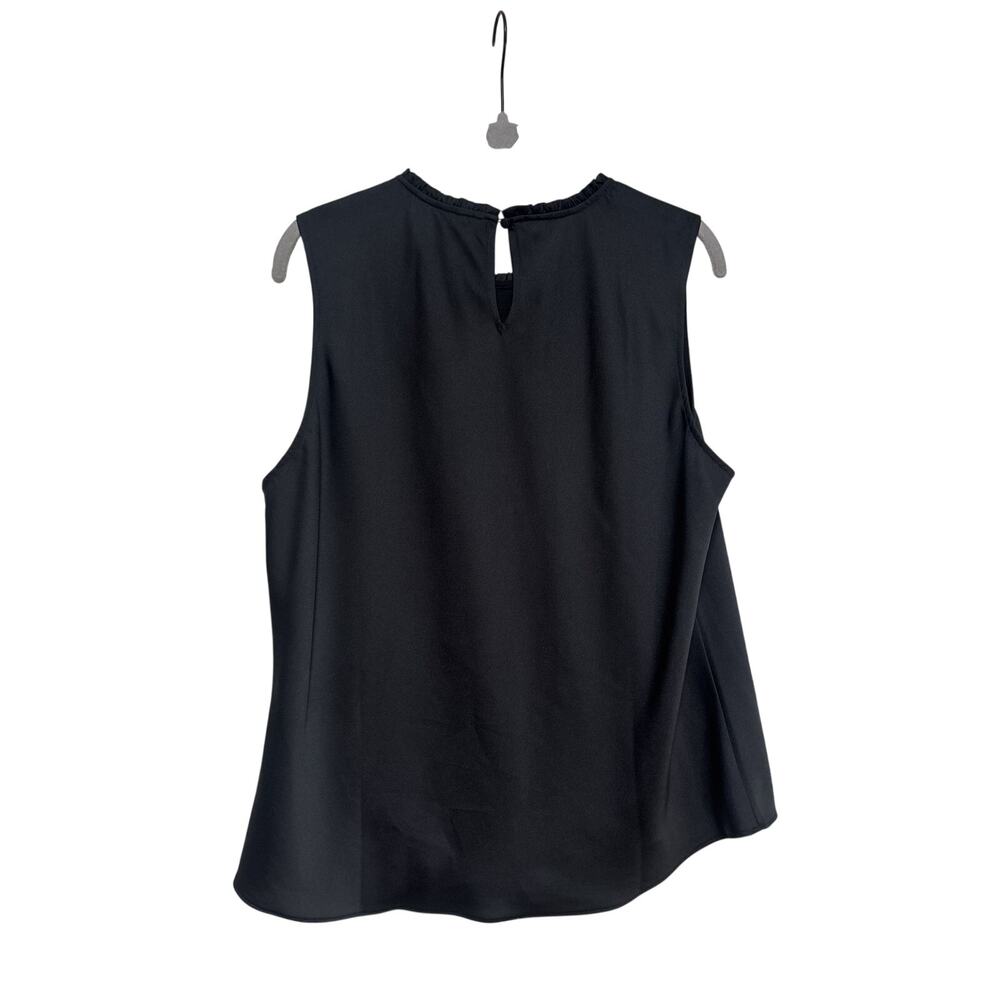J.Crew 365 Black Sleeveless Blouse L - Picture 7 of 8